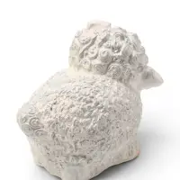 Копилка для денег &laquo;Овечка с бантиком&raquo;, 15&times;18 см, белая