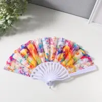 Веер складной &laquo;Каллы и мехенди&raquo;, 22.5 см