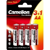 Батарейка Camelion Plus Alkaline 3+1 LR6 (3+1LR6-BP,1.5В) 4шт/бл