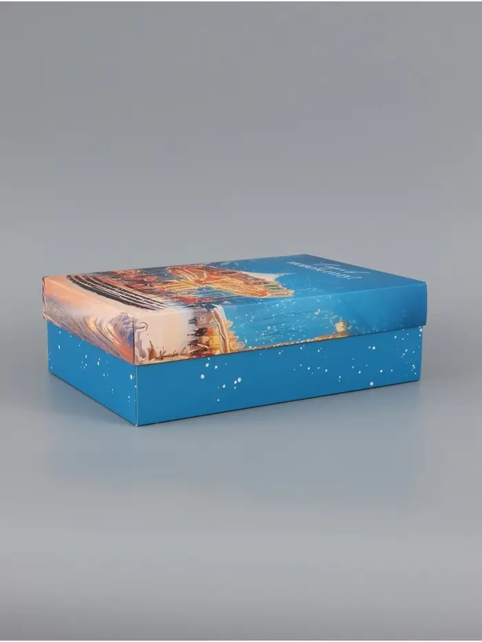 Коробка сборная с крышкой &laquo;Карусель&raquo;, 30 х 20 х 9 см