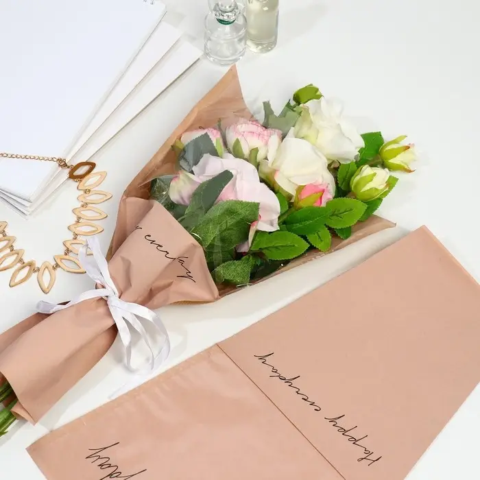 Пакет для цветов «Happy everyday», розовый, 28 х 13 х 44 см Пакет для цветов «Happy everyday», розовый, 28 х 13 х 44 см