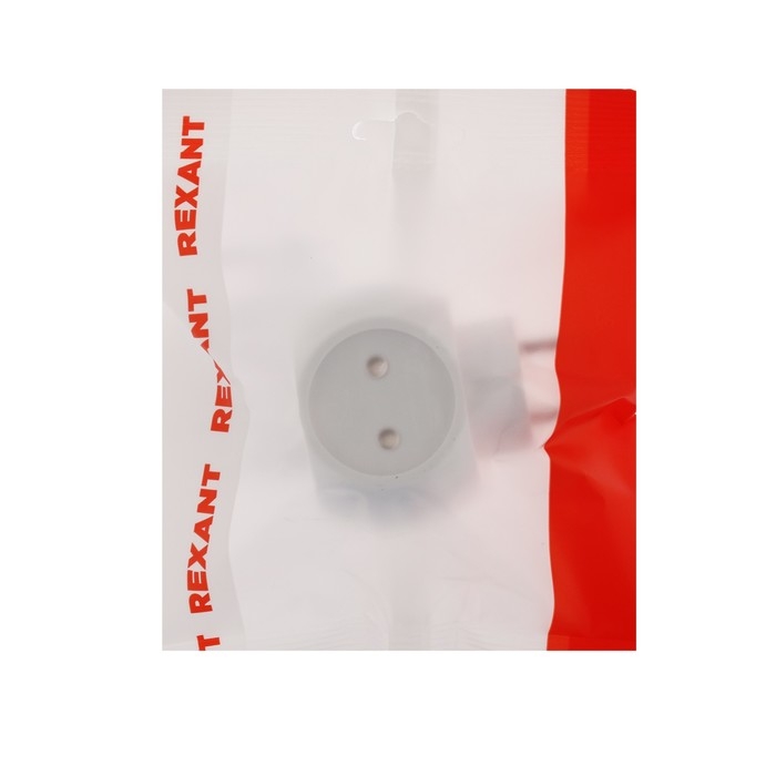 Тройник электрический REXANT  Тройник электрический REXANT "Шар", 6 А, без з/к, белый