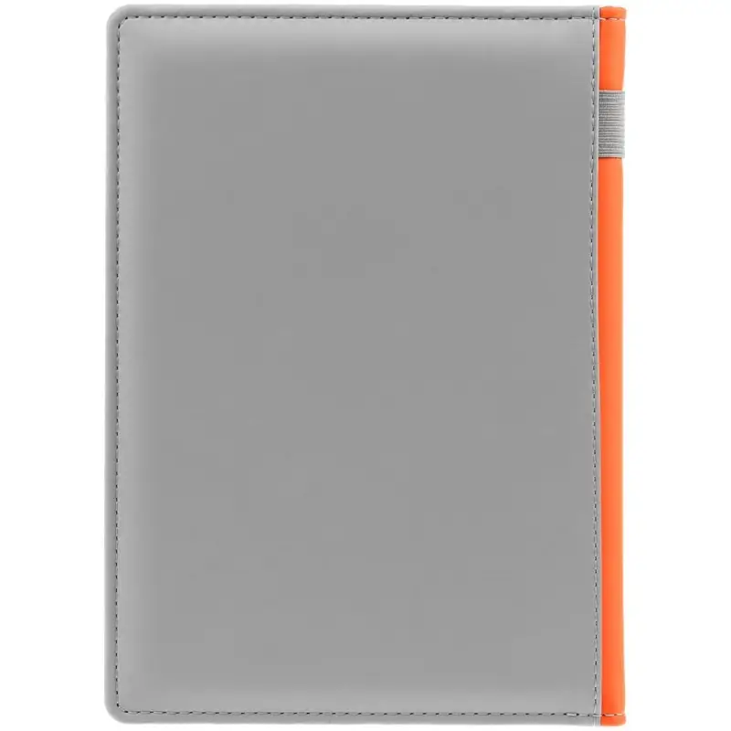 Ежедневник Spain Shall, недатированный, серый с оранжевым