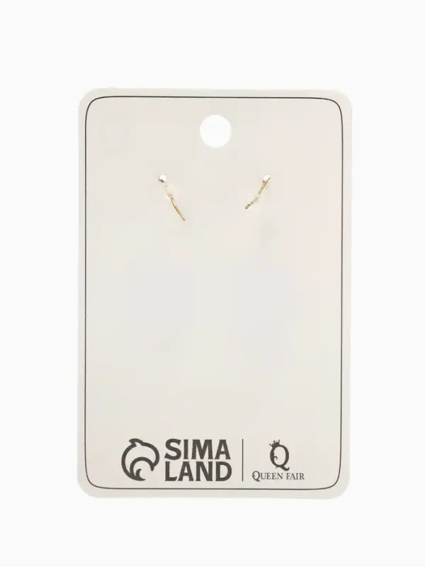 Серьги металл Art совушка, чёрные в чернёном золоте