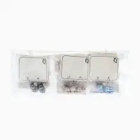 Серьги пластик "Майорика" цветок, цвет МИКС в серебре