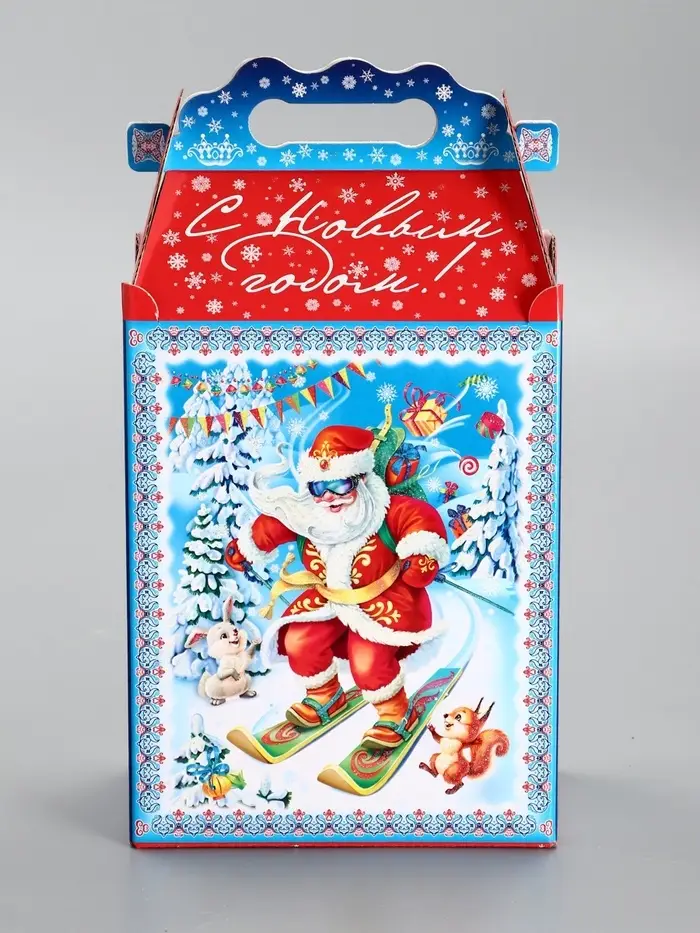 Подарочная новогодняя коробка &laquo;Олимпиада&raquo;, для сладких подарков, 17.8&times;10&times;32.5 см