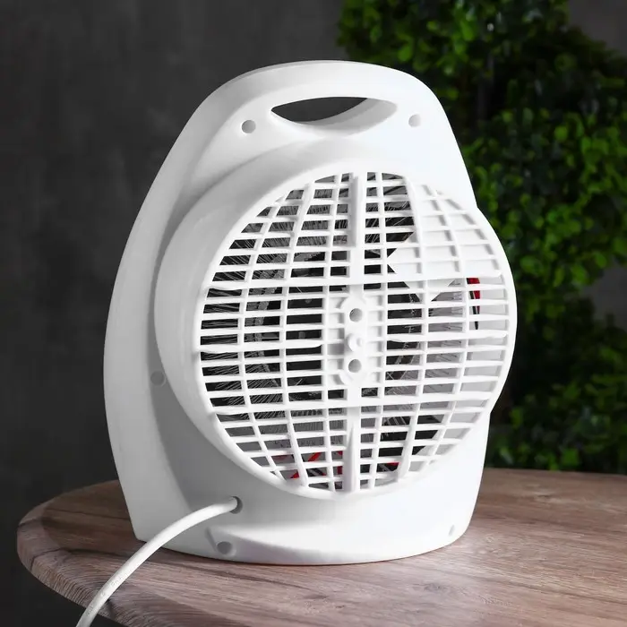 Тепловентилятор Luazon LTO-03, напольный, спиральный, 2000 Вт, 20 м&sup2;, 2 режима, белый