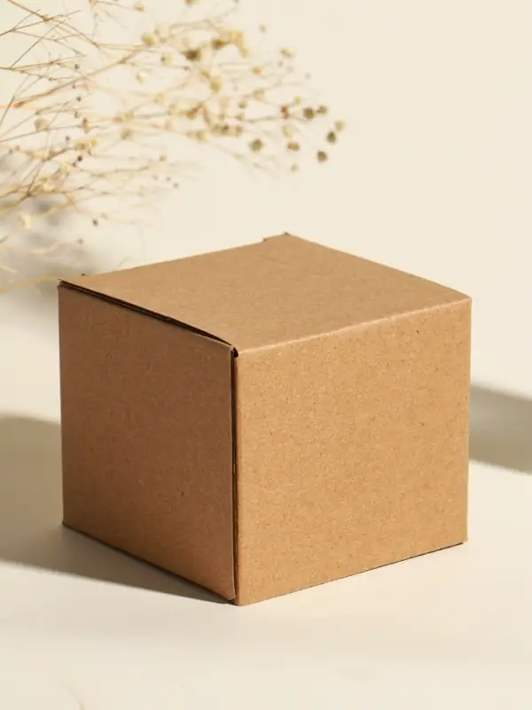 Свеча в подсвечнике, 9.3&times;9.3&times;5.5 см, розовая