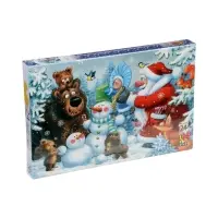 Макси пазл 24 эл. "Новогодняя полянка"
