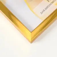 Фоторамка для фото " Lumo" 21х30 см,  набор 3 шт, (пластиковый экран), золото