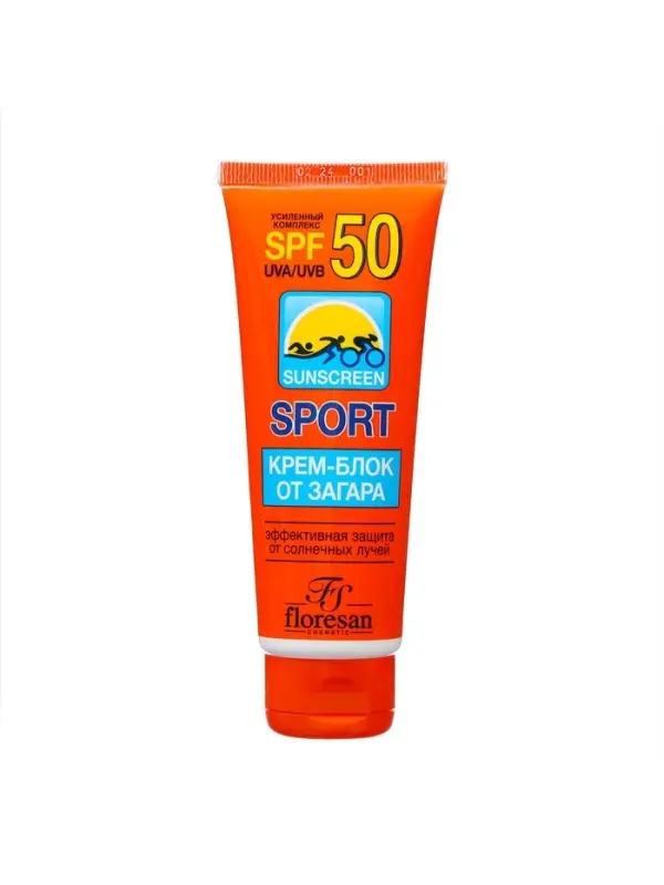 Солнцезащитный крем-блок от загара Floresan SPF 50, 60 мл