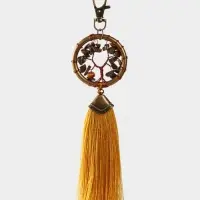 Брелок ловец снов "Великое древо" 19 см, цв. золотистый Брелок ловец снов "Великое древо" 19 см, цв. золотистый