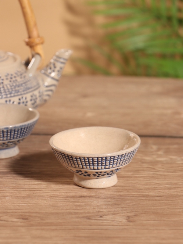 Набор для чаепития «Айша» керамический, чайничек + 2 пиалы