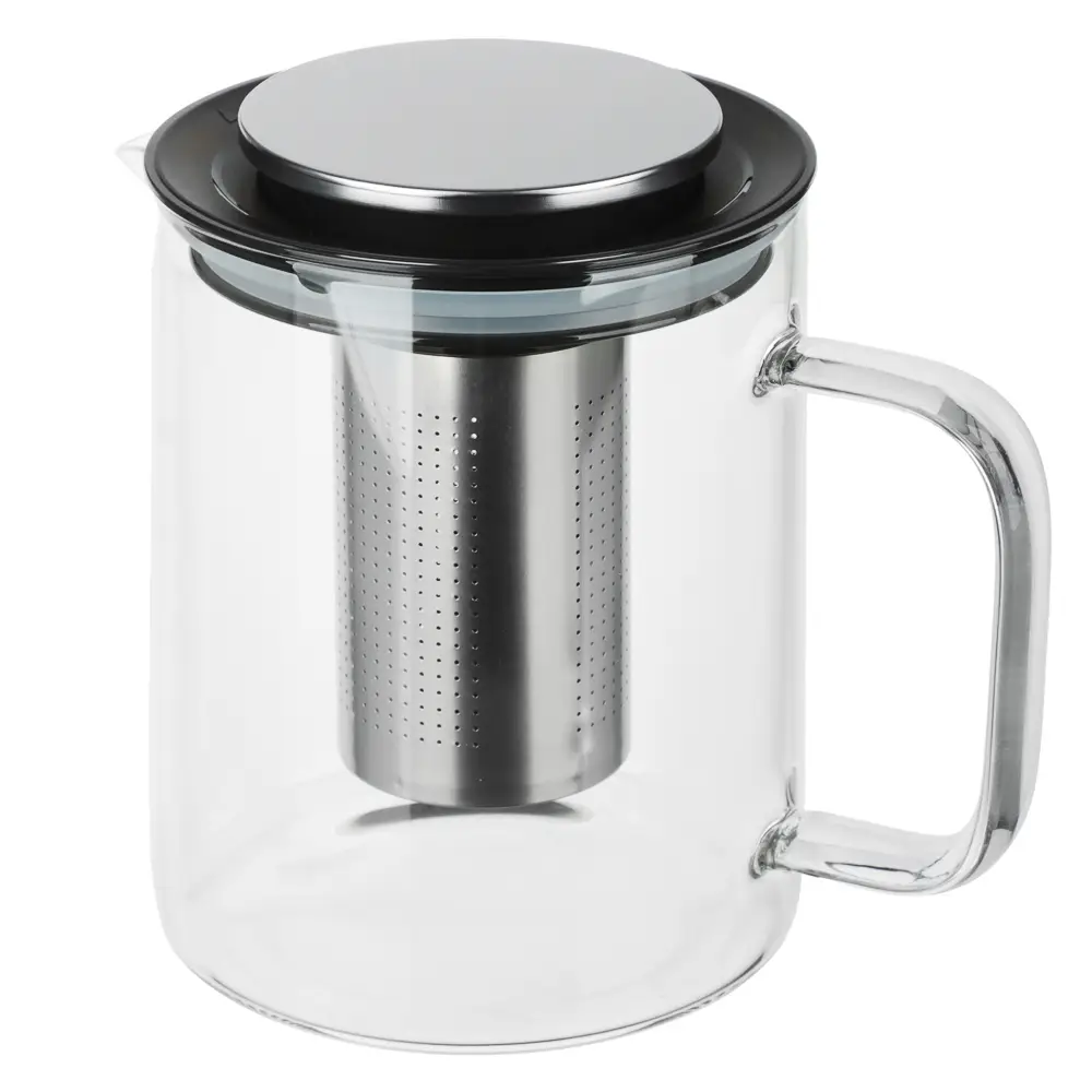 SATOSHI Монблан Чайник заварочный 1200мл, стекло, нерж.сталь
