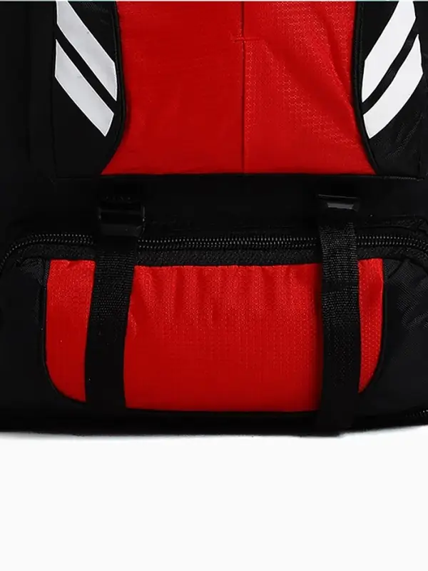 Рюкзак туристический 37 л, с карманами, с увеличением, 35&times;16&times;53/65 см, красный