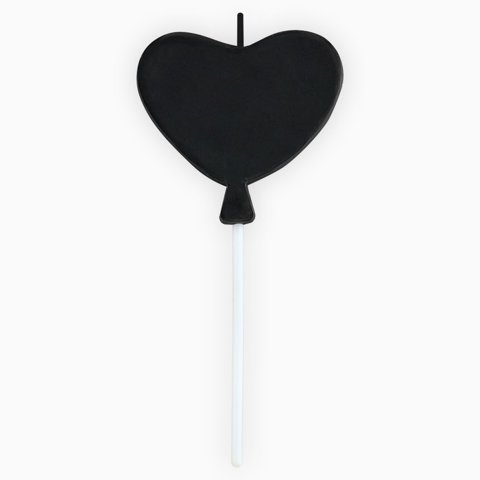 Свеча для торта &laquo;С днем рождения&raquo; чёрная, 5,5 х 12 см