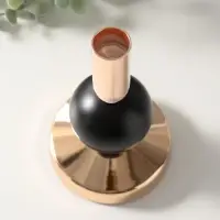 Металлический подсвечник на 1 свечу &laquo;Продо&raquo;, чёрный, d=2 см, 9&times;9&times;17 см