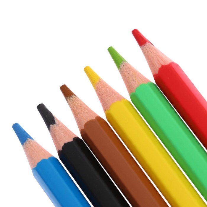 Карандаши 6 цветов ErichKrause Карандаши 6 цветов ErichKrause "Jolly Friends" пластик, шестигранные, европодвес