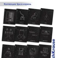 Набор предметных тетрадей ErichKrause &laquo;Зри в корень&raquo;, 12 предметов, 48 листов, со справочным материалом, пластиковая обложка