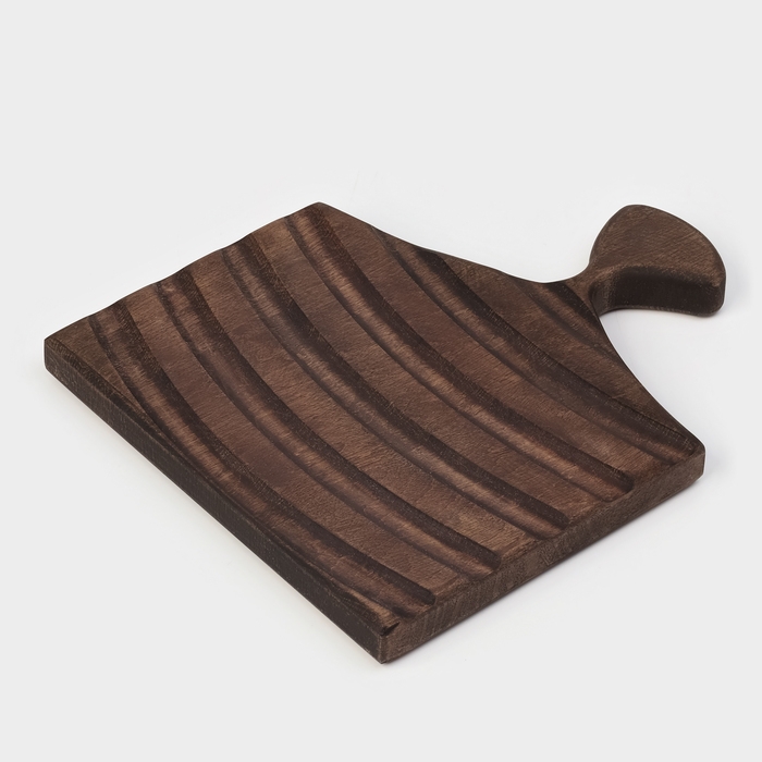 Доска разделочная для подачи Wild Kitchen, 26×22×2.5 см, граб темный Доска разделочная для подачи Wild Kitchen, 26×22×2.5 см, граб темный