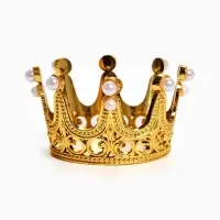 Топпер для торта &laquo;Корона&raquo;, 6.5&times;3.8 см, золотой