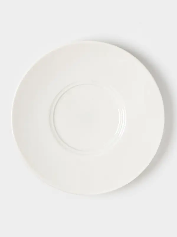 Чайная пара Дулевский фарфор &laquo;Белая&raquo;, чашка 250 мл, блюдце d=14.8 см, штабелируемая