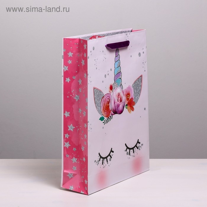 Пакет подарочный ламинированный вертикальный, упаковка, «Мечтай», L 31 х 40 х 11,5 см