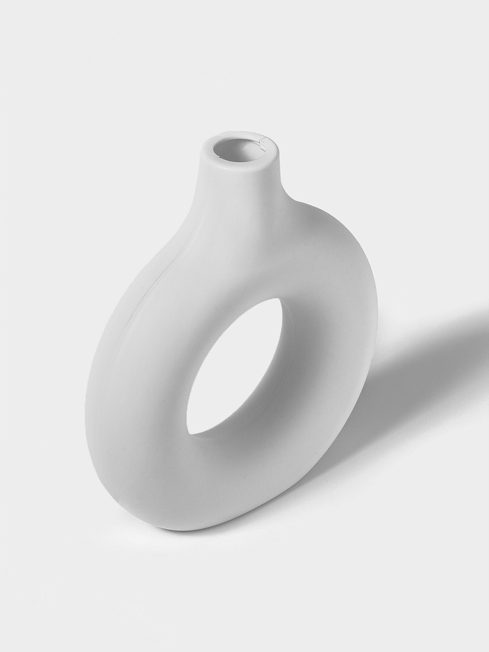 Ваза для сухоцветов "Ring" 5х18х19,5 см, цвет белый