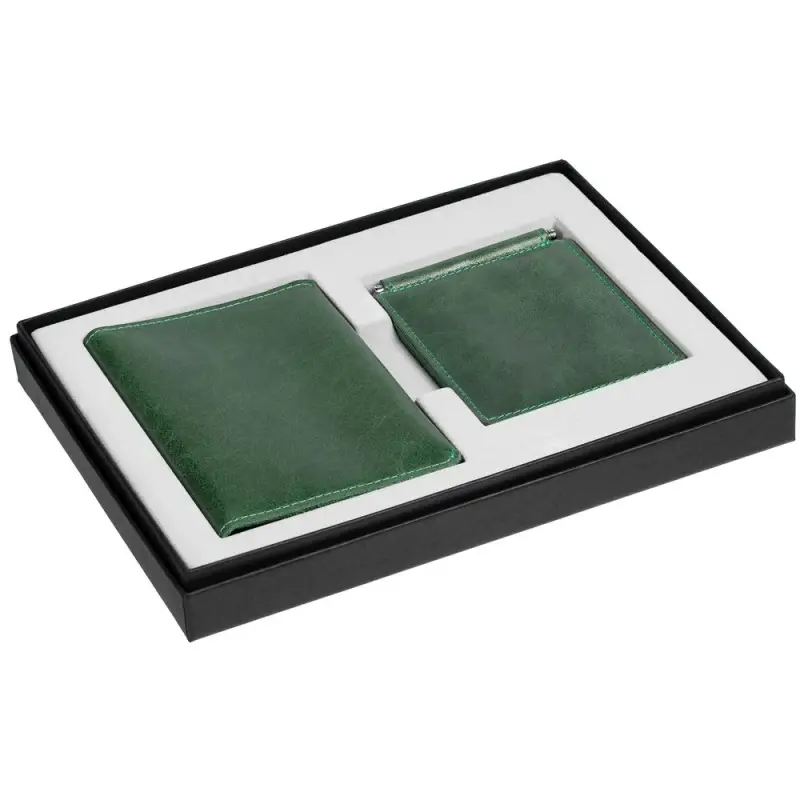 Набор Apache Billfold, темно-зеленый Набор Apache Billfold, темно-зеленый