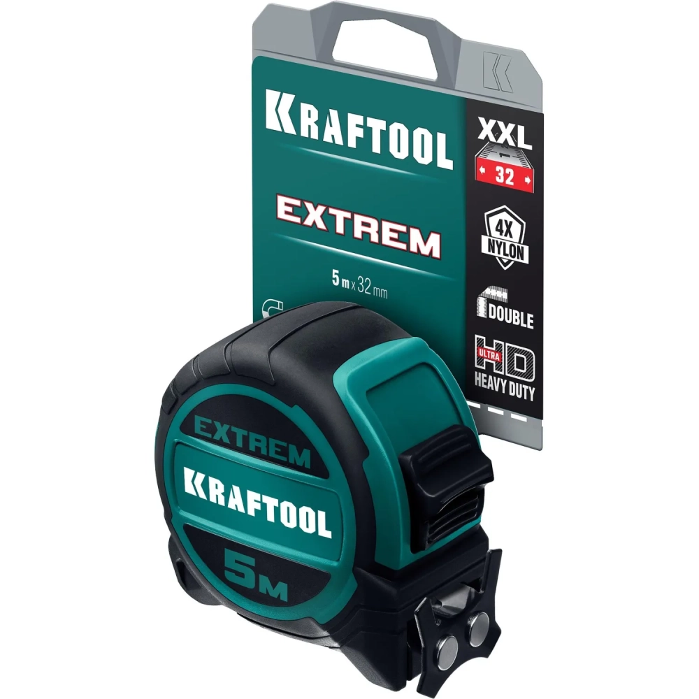 Рулетка со сверх широким полотном KRAFTOOL  Extrem, 5 м х 32 мм (34127-5)