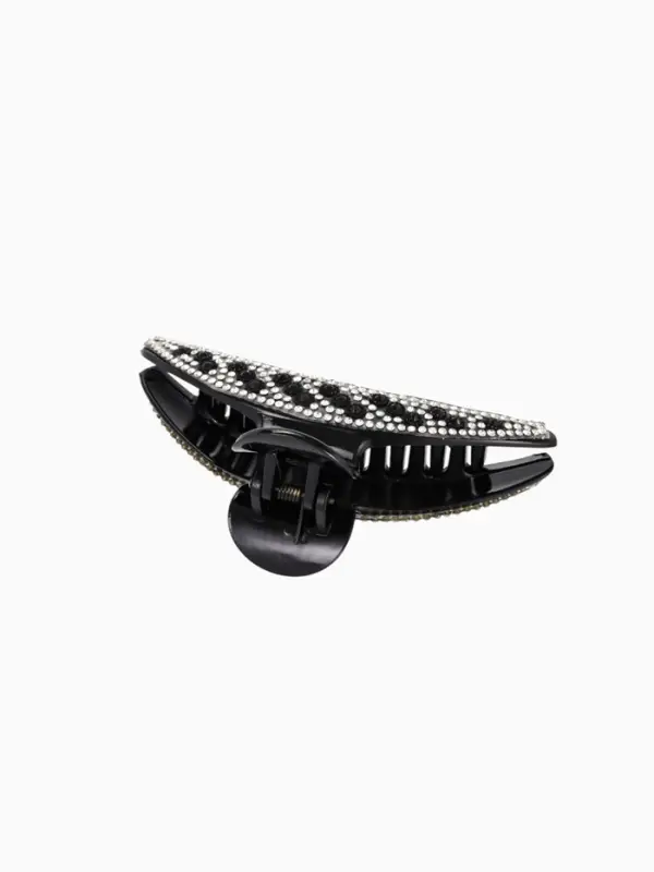 Крабик для волос &laquo;Скарлет&raquo;, дуга, 10.8 см, чёрный