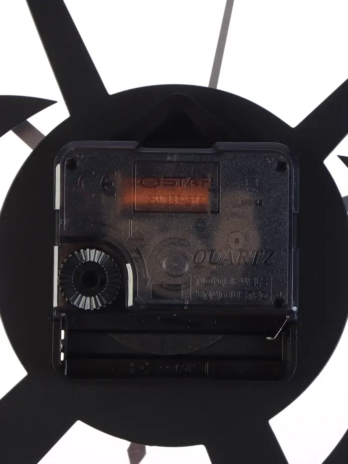 Часы настенные интерьерные &laquo;Якорь&raquo;, бесшумные, плавный ход, d=40 см, металл, чёрные