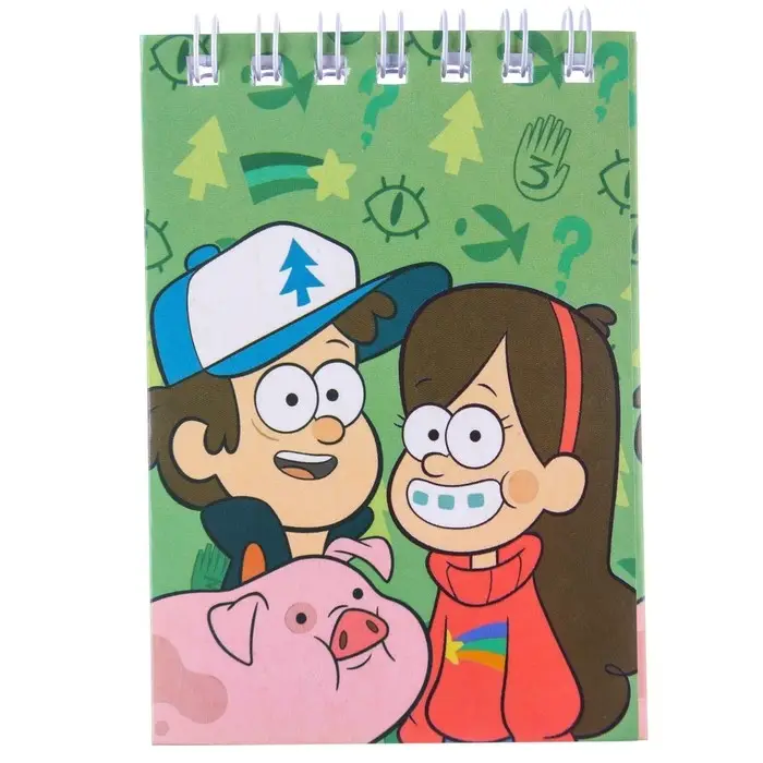 Блокнот А7, 32 листа, на гребне &laquo;Гравити Фолз&raquo;