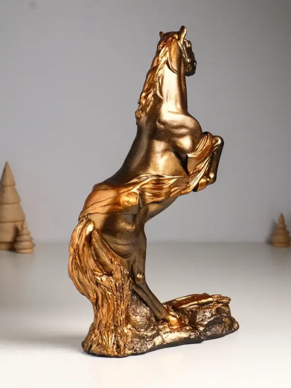 Фигура гипс &laquo;Победоносный конь&raquo;, 34&times;22&times;9 см, под бронзу