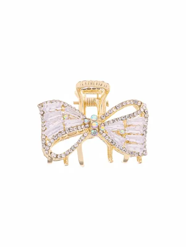 Крабик для волос &laquo;Дороти&raquo;, бантик, 4 см, золотистый