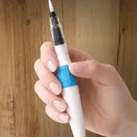 Кисть для каллиграфии, синтетика, FC - 001B, круглая, с резервуаром для воды, туши, чернил
