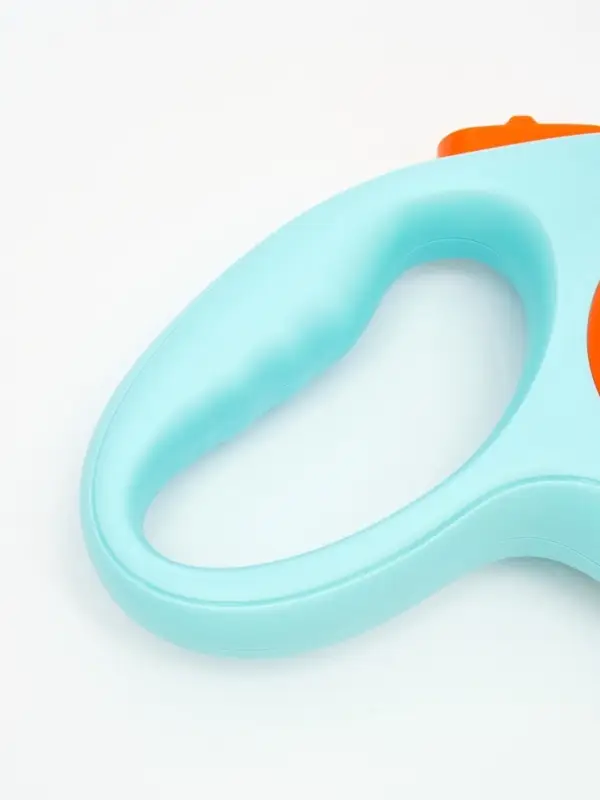 Рулетка - поводок для собак, лента 3 метра, оранжевая, голубая