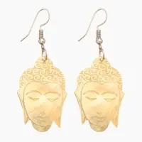 Серьги "Будда" ракушка 5,5х2 см Серьги "Будда" ракушка 5,5х2 см