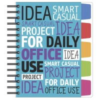 Бизнес-тетрадь А5,150л,клетка,греб. Attache Selection Office book 2 голубой