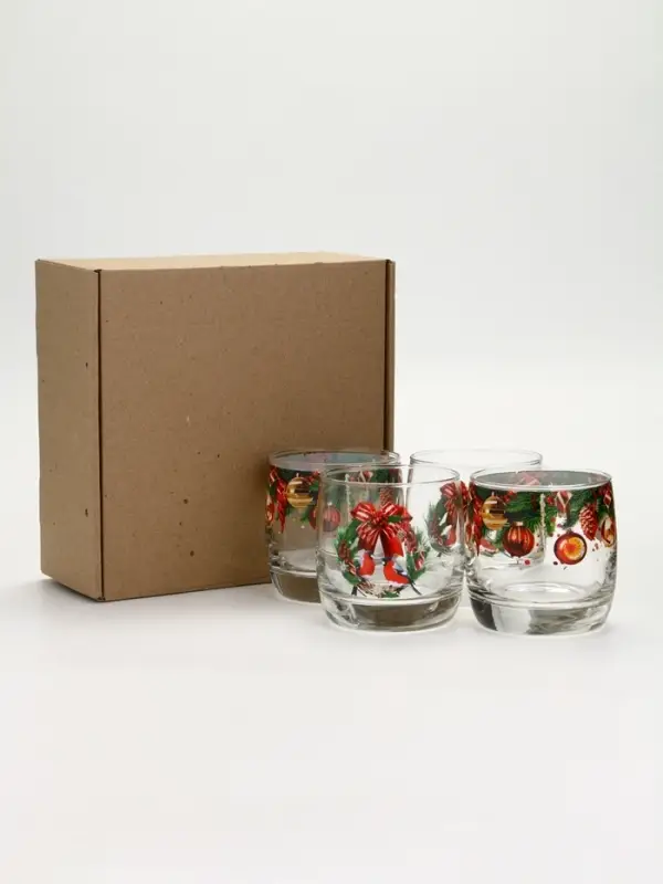 Стаканы «Новогодний», 310 мл, подарочный набор 4 шт. Стаканы «Новогодний», 310 мл, подарочный набор 4 шт.