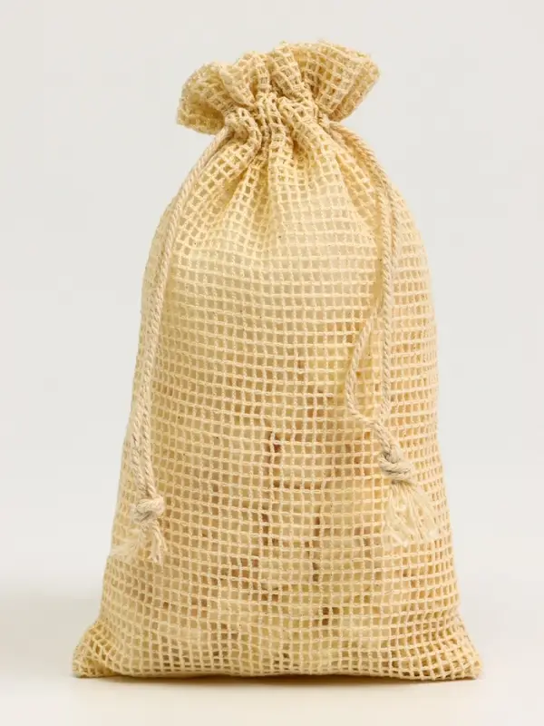 Хлопковый мешочек для украшений, подарков и трав, текстиль &laquo;Эко&raquo;, плотность 150 г/м&sup2;, 18&times;11.5 см, набор 10 шт.