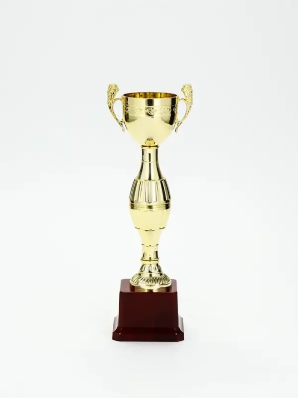Кубок 042С, наградная фигура, золото, подставка пластик, 26.2&times;8.7&times;7.5 см