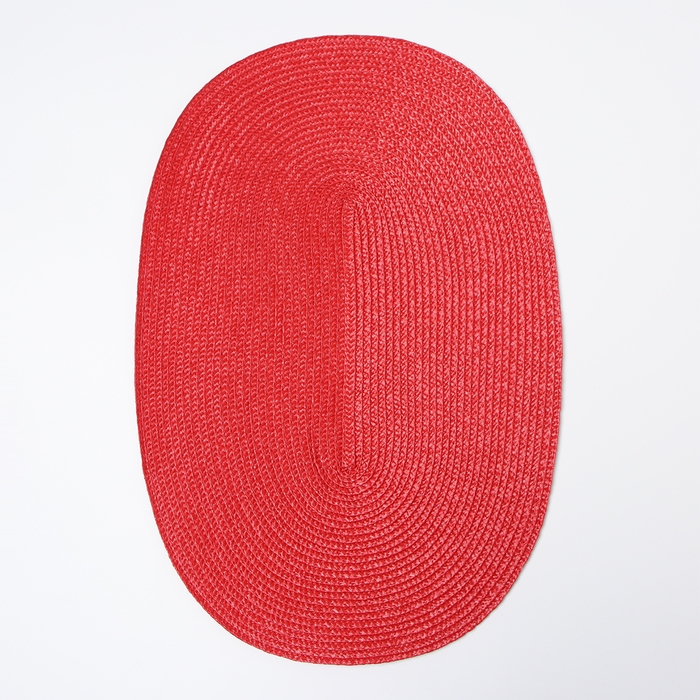 Салфетка сервировочная Доляна  "Овал", цв.красный, 45*30 см