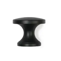 Ручка-кнопка CAPPIO RK148, d=30 мм, цвет черный, 8 шт.
