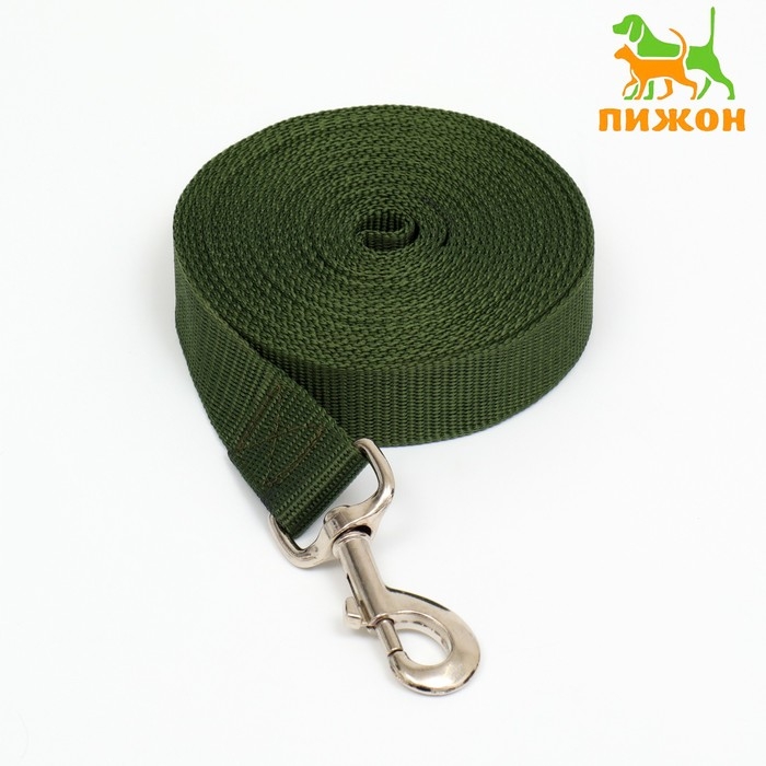 Поводок 5 м х 3 см, зелёный Поводок 5 м х 3 см, зелёный
