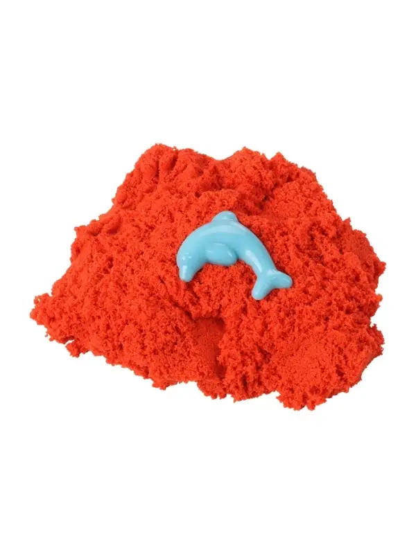 Игрушки в наборе ТМ Игрушки в наборе ТМ "Космический песок" красный + формочка 150 г. Пакет.