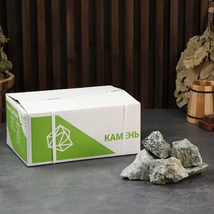 Камни для бани &laquo;Жадеит&raquo;, 10 кг, колотые, фракция 7-12 см