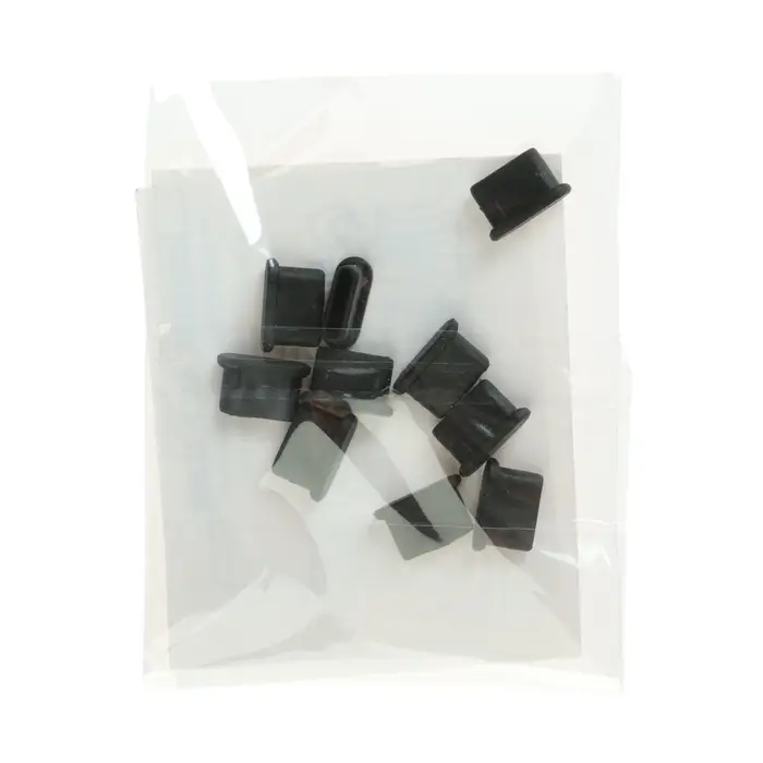 Заглушка Type-c, чёрный, пластик, набор 10 шт. Заглушка Type-c, чёрный, пластик, набор 10 шт.
