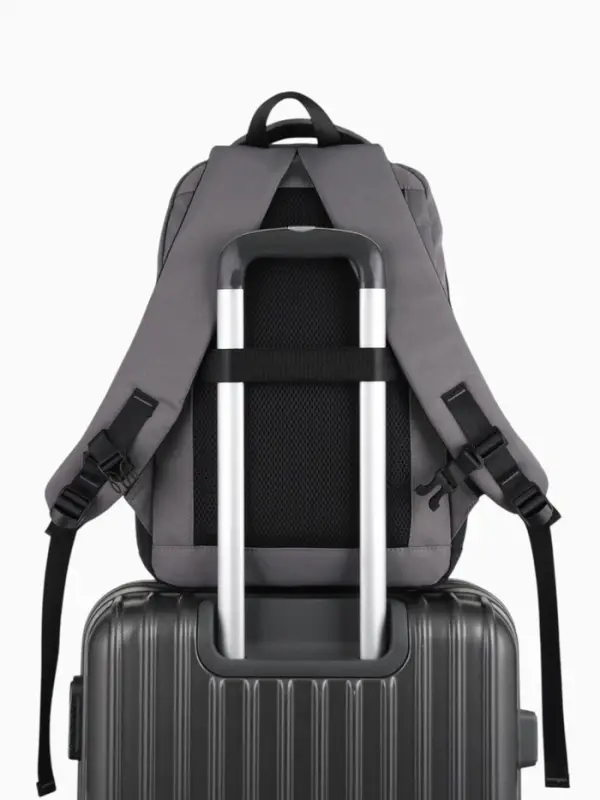 Рюкзак, водонепроницаемое дно, 2 отделения, 3 кармана, 31&times;14.5&times;45 см, серый