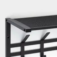 Вешалка с полкой 2-х ярусная &laquo;Торонто 22&raquo;, 67&times;27&times;58.5 см, графит